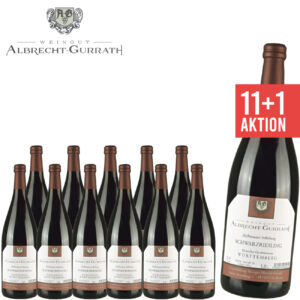 11+1 Schwarzriesling halbtrocken 1.0 L - Weingut Albrecht-Gurrath