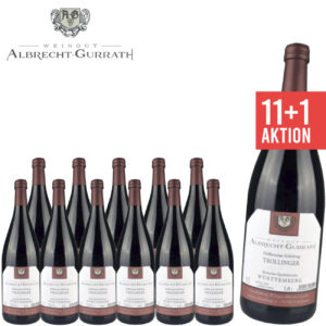 11+1 Trollinger halbtrocken 1.0 L - Weingut Albrecht-Gurrath